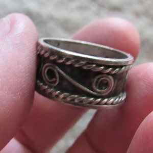 Sterling Silver Filigree Band Ring